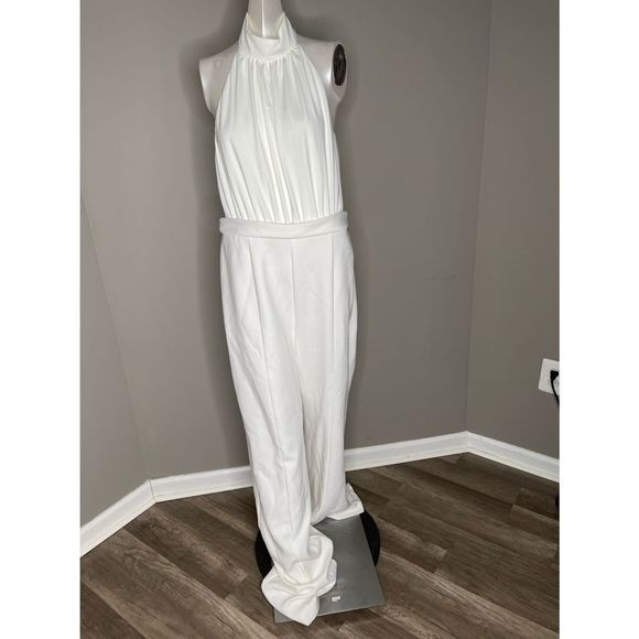 NWT Black Halo Genesis Silk Jumpsuit $390 - Picture 5 of 8